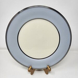 Lenox Blue Frost 10‎ 3/4" Dinner Plate Platinum Trim Fine Dining China